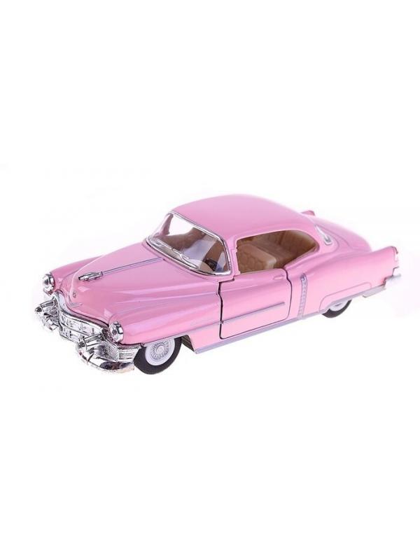 Металлическая машинка Kinsmart 1:43 «1953 Cadillac Series 62 Coupe» KT5339D, инерционная / Розовый