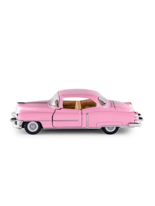 Металлическая машинка Kinsmart 1:43 «1953 Cadillac Series 62 Coupe» KT5339D, инерционная / Розовый