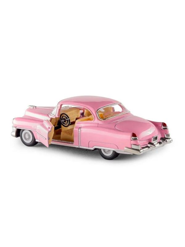 Металлическая машинка Kinsmart 1:43 «1953 Cadillac Series 62 Coupe» KT5339D, инерционная / Розовый