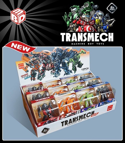 Роботы-трансформеры 4 вида 12 шт в упаковке