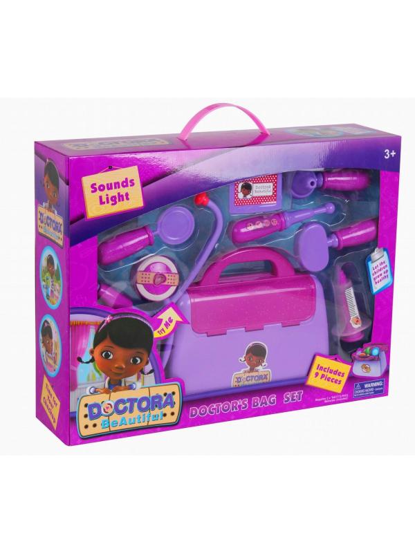 Чемоданчик Доктора Плюшева 12 предметов 42х10х32см в коробке