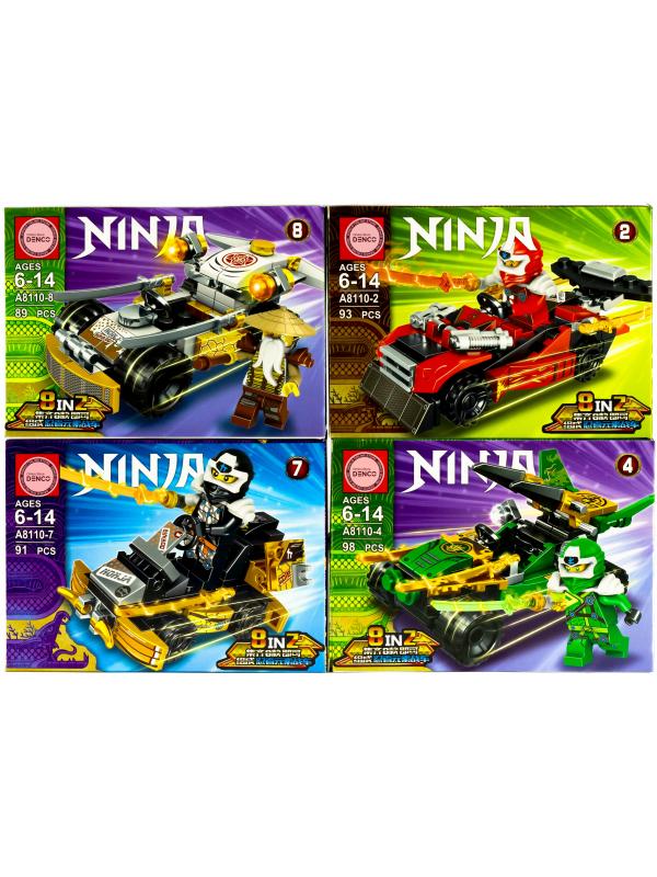 Конструктор Leduo «Погоня Ниндзя» A8110 Ninja / комплект 8 шт.