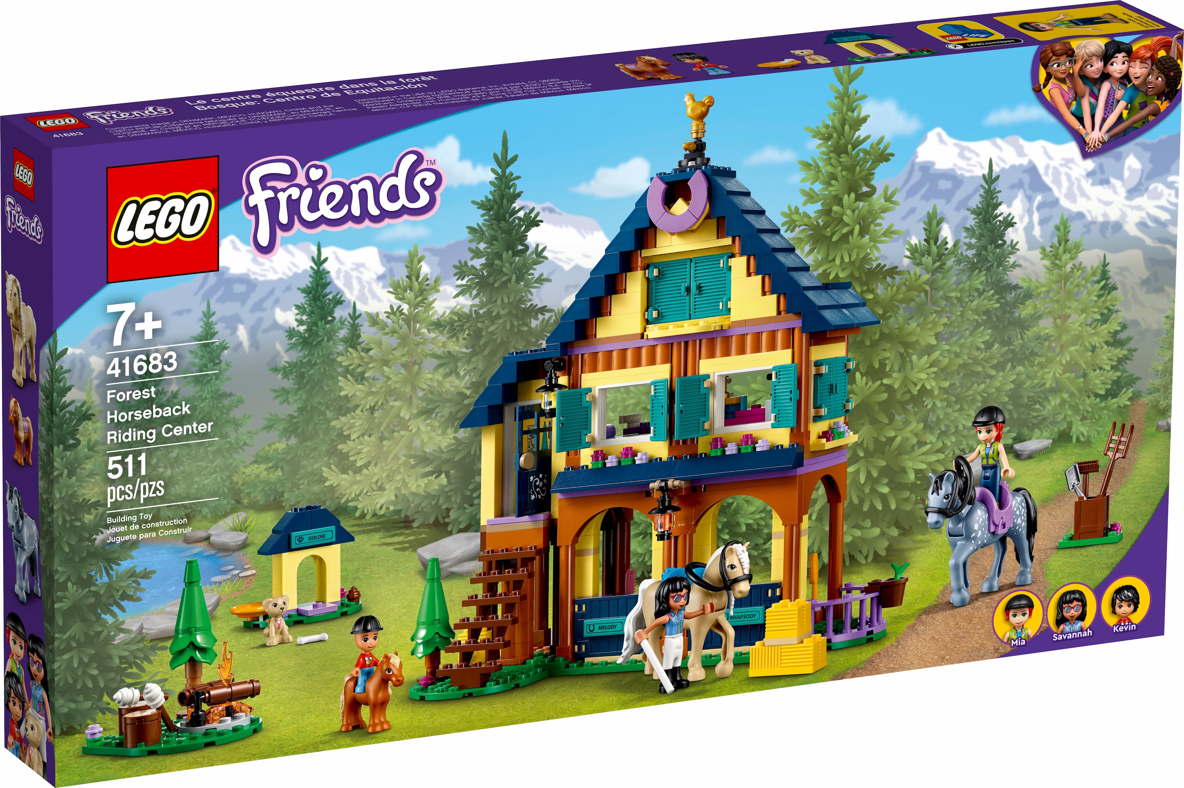 Конструктор LEGO Friends «Лесной клуб верховой езды» 41683 / 511 деталей