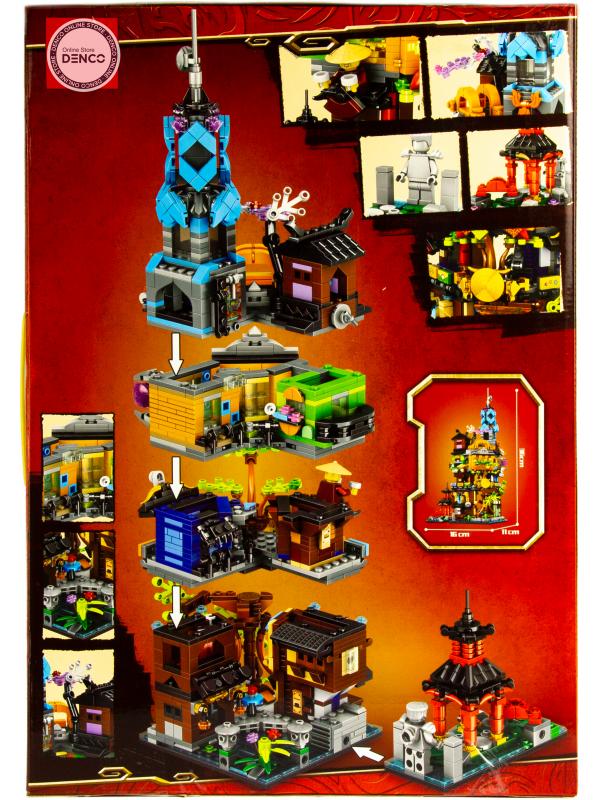 Конструктор Leduo «Сады Ниндзяго-Сити» 76082 (НиндзяГо 71741) / 1661 деталь