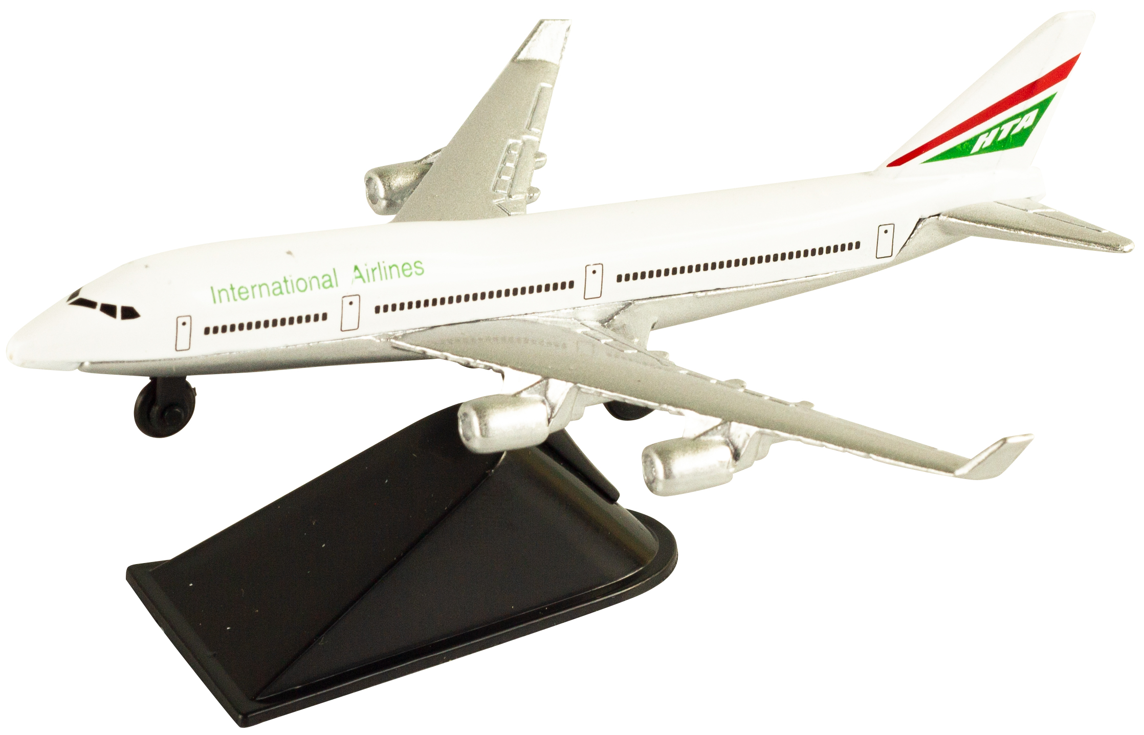 Металлическая модель самолета Jet Liner «Boeing / Airbus International airlines» 13 см. 8511312B  / белый