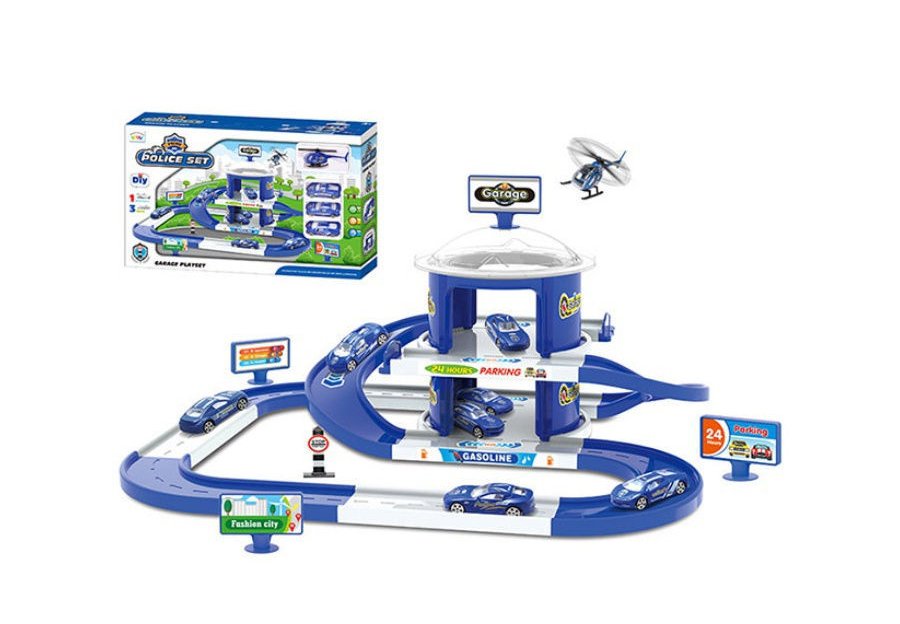 Игрушечная многоуровневая парковка «Police set» с машинками 94.5х52х76 см / В7588