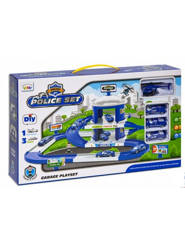 Игрушечная многоуровневая парковка «Police set» с машинками 94.5х52х76 см / В7588