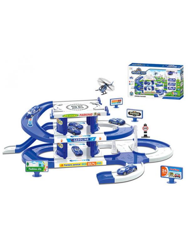 Игрушечная многоуровневая парковка «Police set» с машинками / В9588