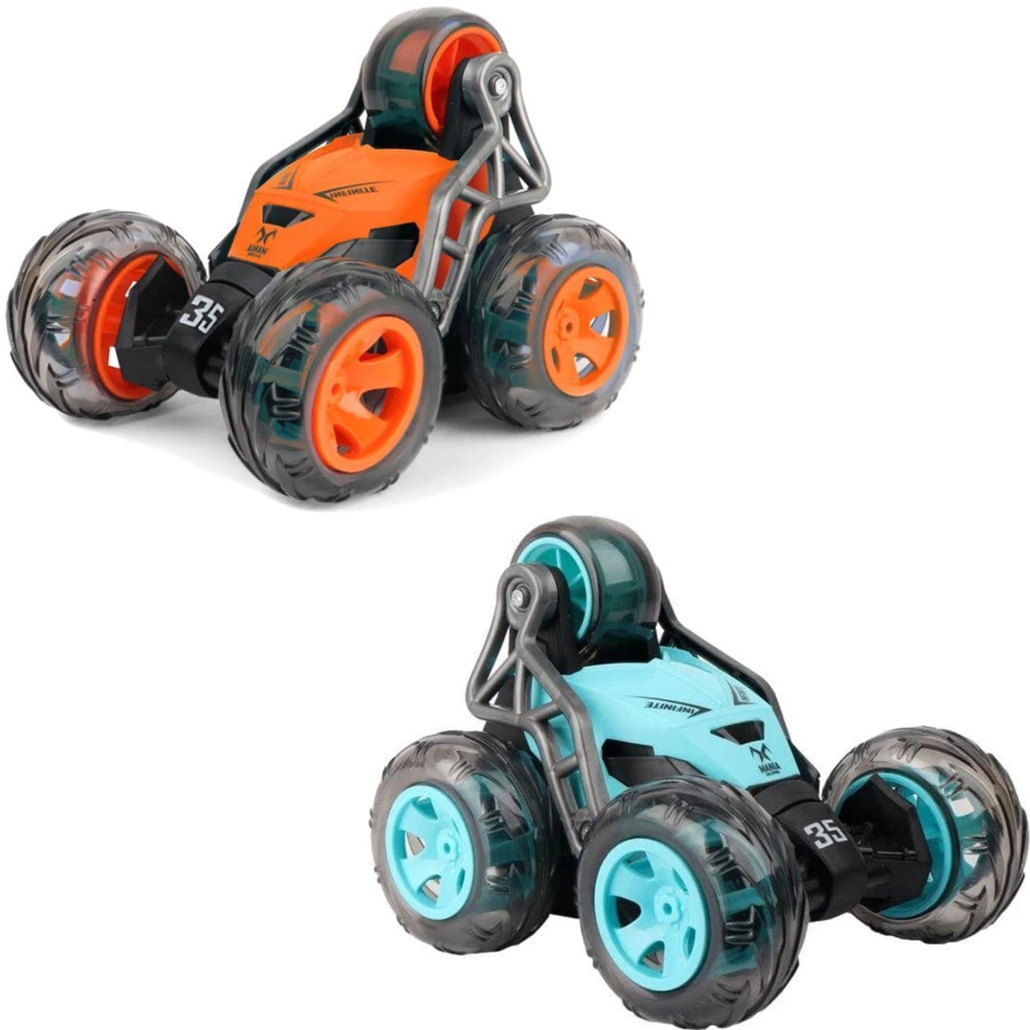 Радиоуправляемая машинка-перевёртыш со световыми и звуковыми эффектами М2335-056 / Микс