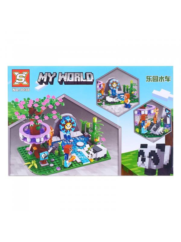Конструктор SX My World «Сад панды» 1038 (Minecraft) / 252 детали