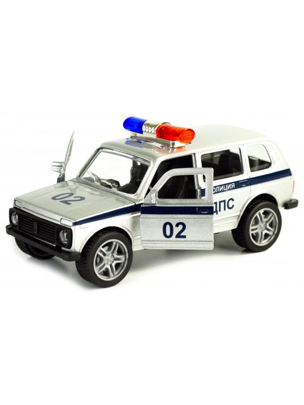 Металлическая машинка Tian Du 1:32 «Нива: Полиция» F1132-4, 11,2 см., инерционная / Микс