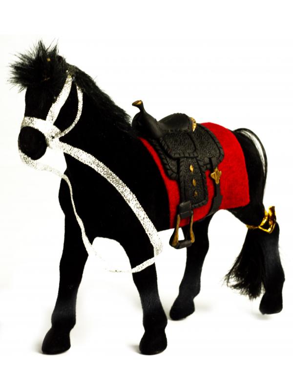 Детская кукольная игрушечная фигурка-лошадка Play Smart «Сивка-бурка» 2545, для девочек, 15 см. / Черный