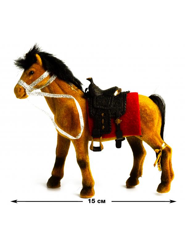 Детская кукольная игрушечная фигурка-лошадка Play Smart «Сивка-бурка» 2545, для девочек, 15 см. / Коричневый