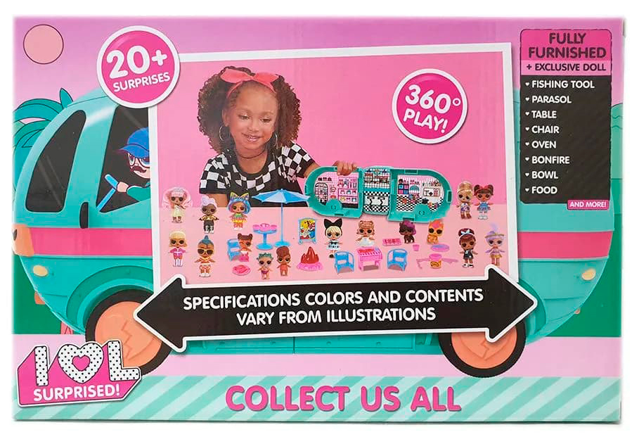 Игровой набор «Трейлер ЛОЛ Сюрпрайз», 2 куклы, 20 аксессуаров-сюрпризов