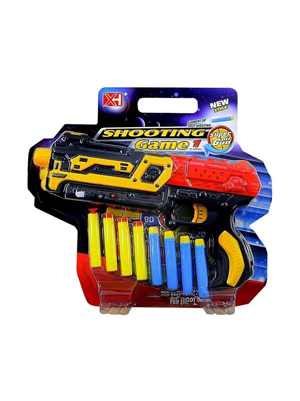 Бластер с мягкими патронами 8 шт в блистере 33х29х6 см