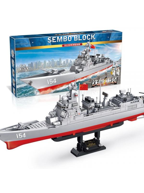 Конструктор Sembo Block «Эсминец 052D» 105711 / 633 деталей