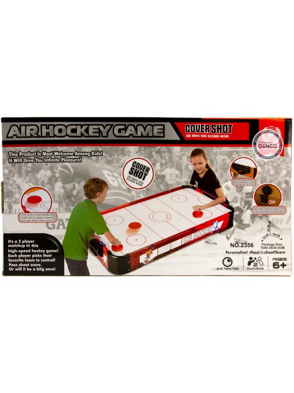 Настольная игра Аэрохоккей «Air Hockey Game» 7638, на батарейках / 76 х 9 х 38 см.
