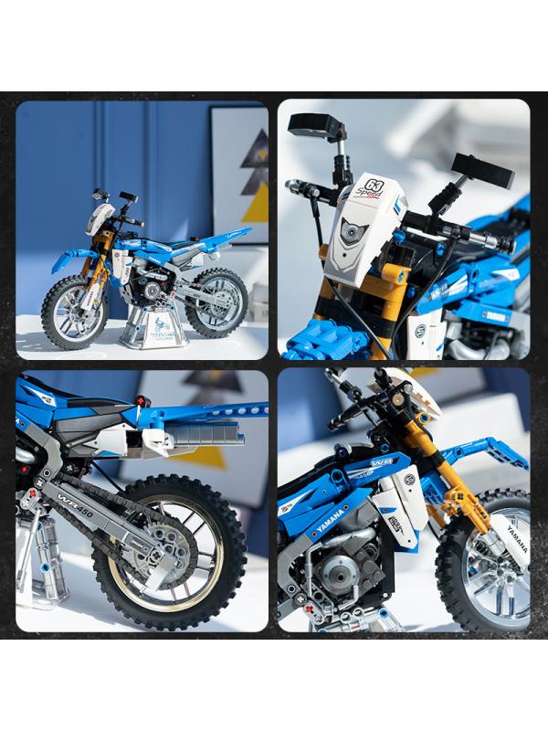 Конструктор Sembo Block «Кроссовый мотоцикл Yamaha WR450F» 701715 / 799 деталей