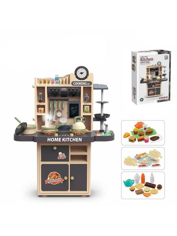 Детская кухня 100 см с водой, паром и со световыми, звуковыми эффектами 5745 / 87 предметов