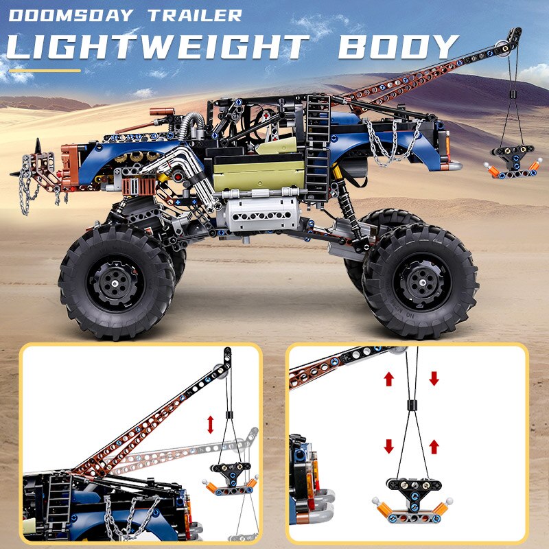 Конструктор радиоуправляемый MOULD KING «Эвакуатор Монстр-траков» 18006 / 1507 деталей