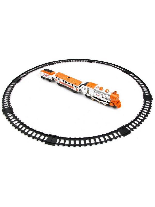 Железная дорога Play Smart «Мой первый поезд» 0616, свет, звук, имитация дыма / 282 см.