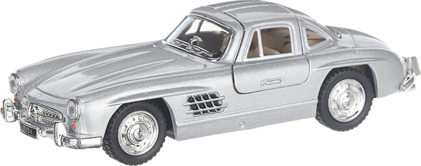 Металлическая машинка Kinsmart 1:36 «1954 Mercedes-Benz 300SL» KT5346D, инерционная / Серебристый