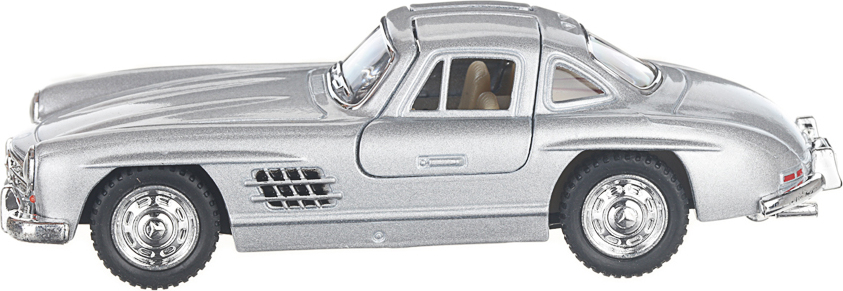Металлическая машинка Kinsmart 1:36 «1954 Mercedes-Benz 300SL» KT5346D, инерционная / Серебристый