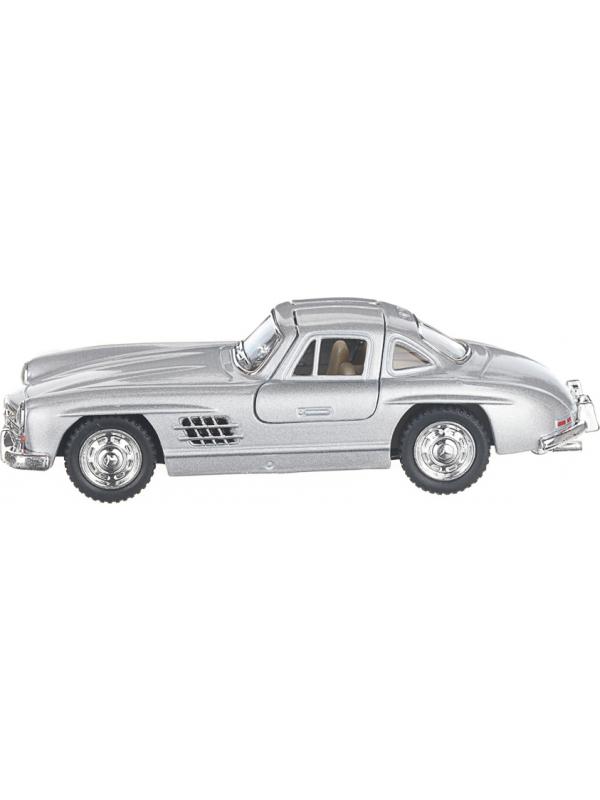 Металлическая машинка Kinsmart 1:36 «1954 Mercedes-Benz 300SL» KT5346D, инерционная / Серебристый