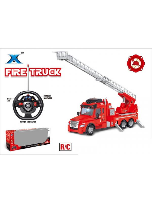 Пожарная машина с выдвижной лестницей  на радио управлении