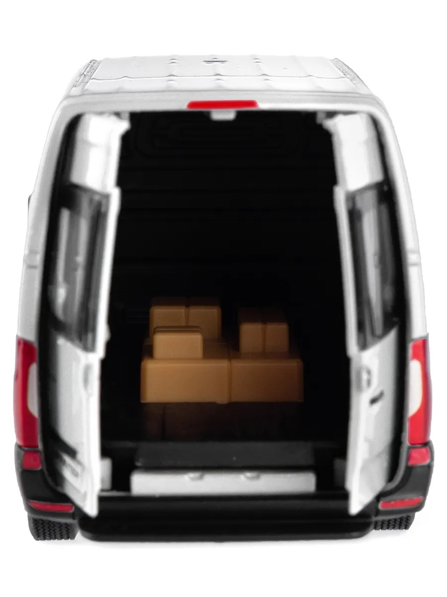 Металлическая машинка Kinsmart 1:48 «Mercedes-Benz Sprinter» KT5426D, инерционная / Белый