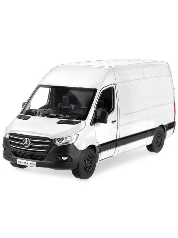 Металлическая машинка Kinsmart 1:48 «Mercedes-Benz Sprinter» KT5426D, инерционная / Белый