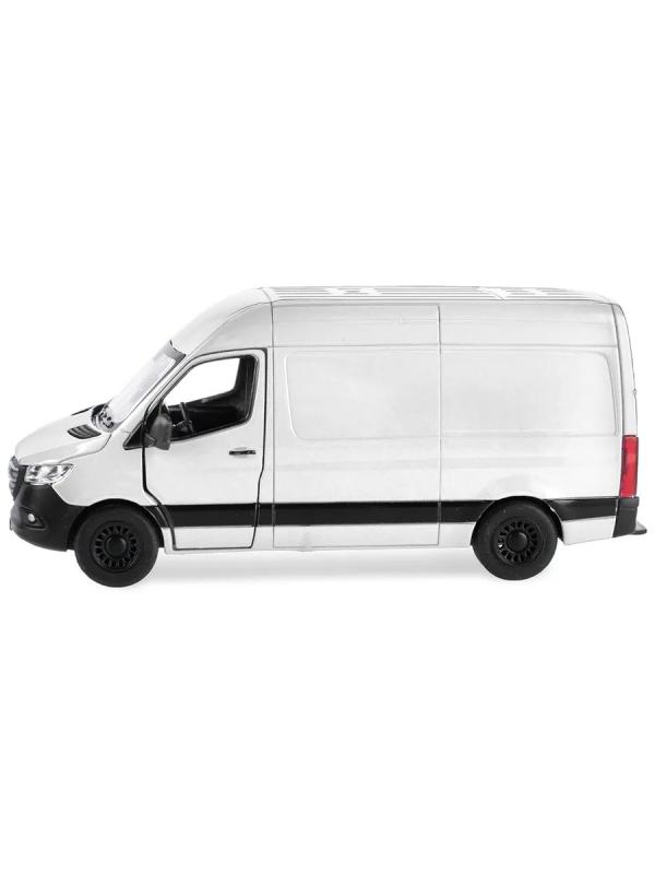 Металлическая машинка Kinsmart 1:48 «Mercedes-Benz Sprinter» KT5426D, инерционная / Белый