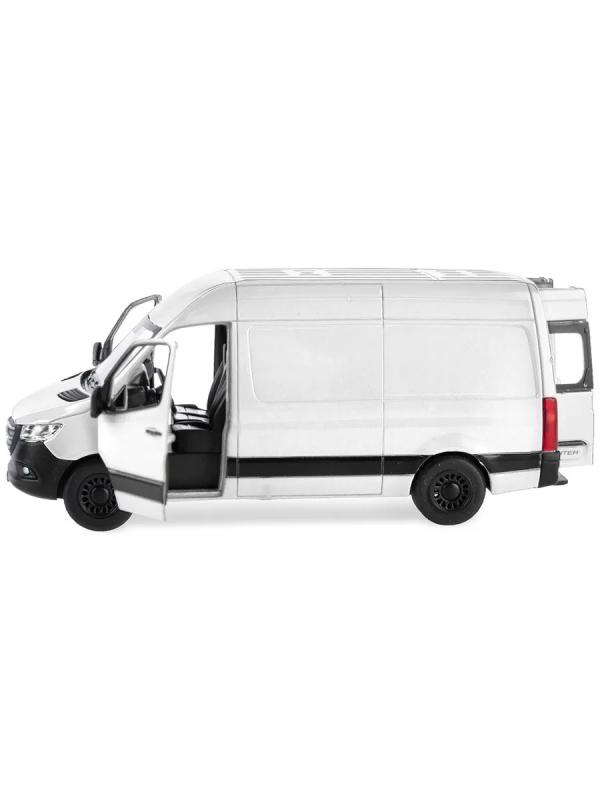 Металлическая машинка Kinsmart 1:48 «Mercedes-Benz Sprinter» KT5426D, инерционная / Белый