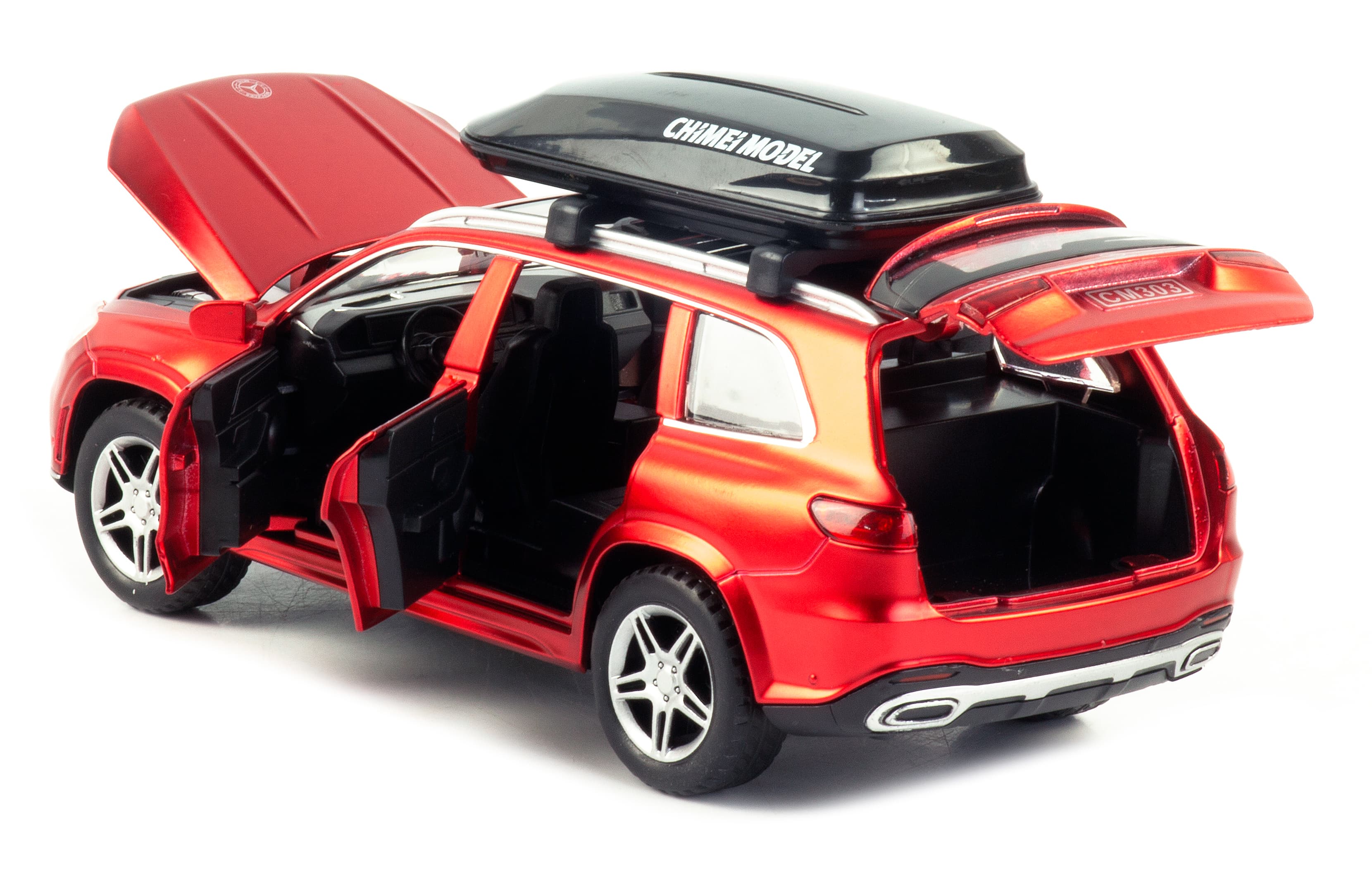 Металлическая машинка ChiMei Model 1:32 «Mercedes-Benz GLS 580» CM304, инерционная, свет, звук / Микс