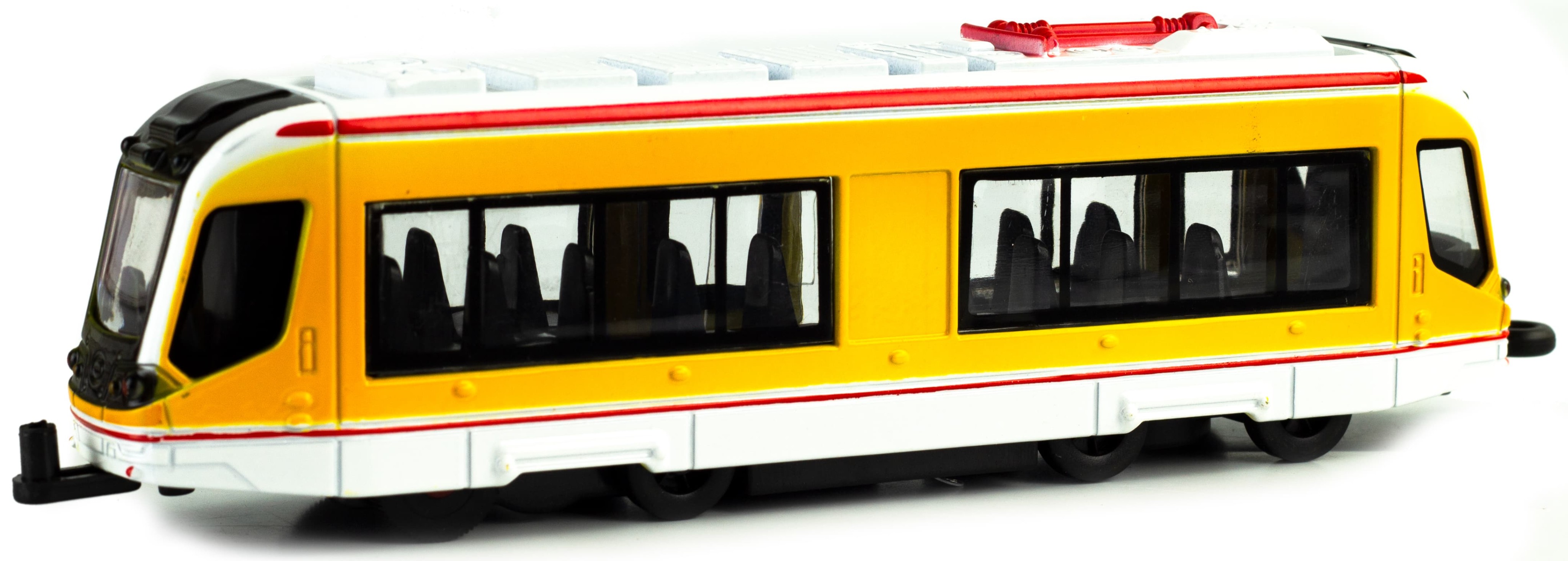 Металлический трамвай 1:50 «Трамвай современный» XL80190-6L, Tramcar, инерционный, звук, свет / Микс