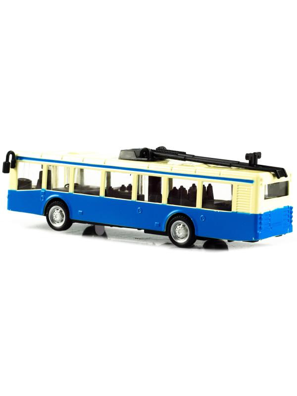 Металлический троллейбус Die Cast 1:90 «Tramcar» 16,5 см. XL80189-6L инерционный, звук, свет / Микс
