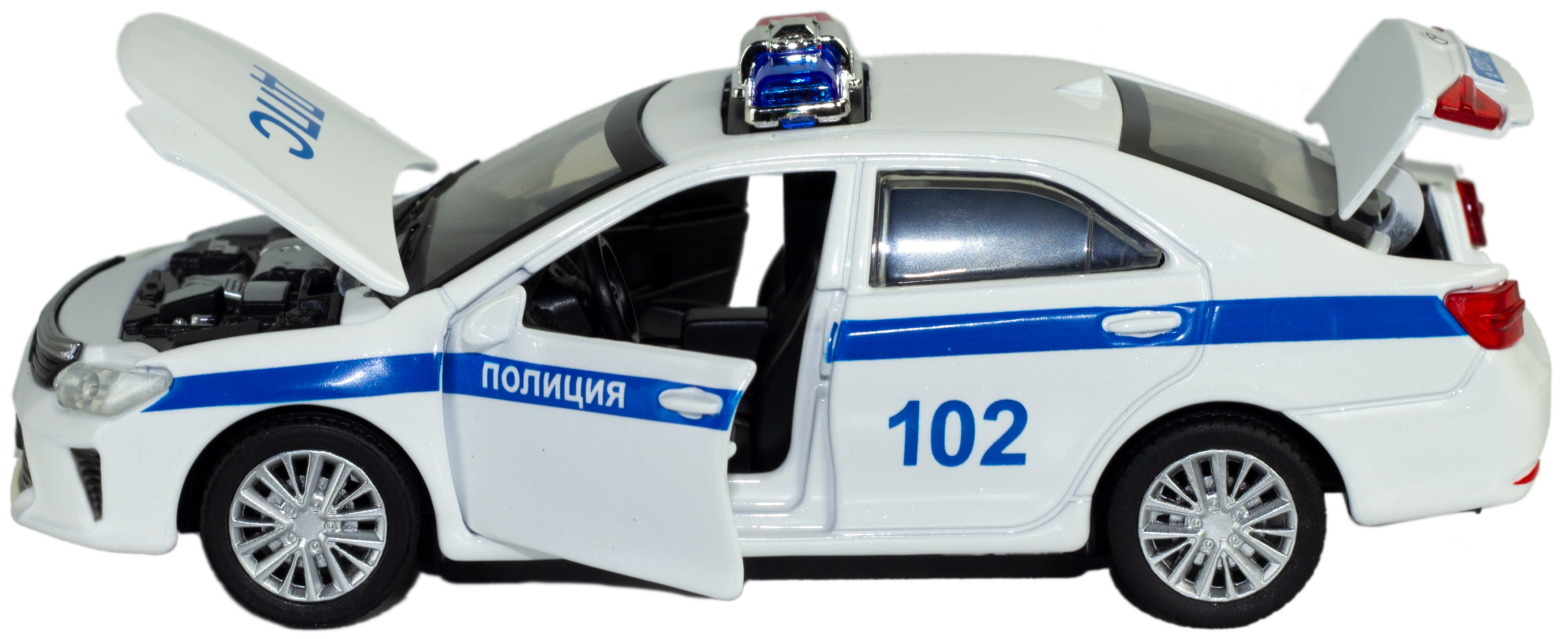 Металлическая машинка MiniAuto 1:32 «Toyota Camry: Полиция» 32125-3, 15 см., инерционная, звук, свет