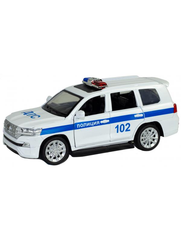 Металлическая машинка MiniAuto 1:32 «Land Cruiser 200: Полиция» 3226B-3, 15 см., инерционная, звук, свет
