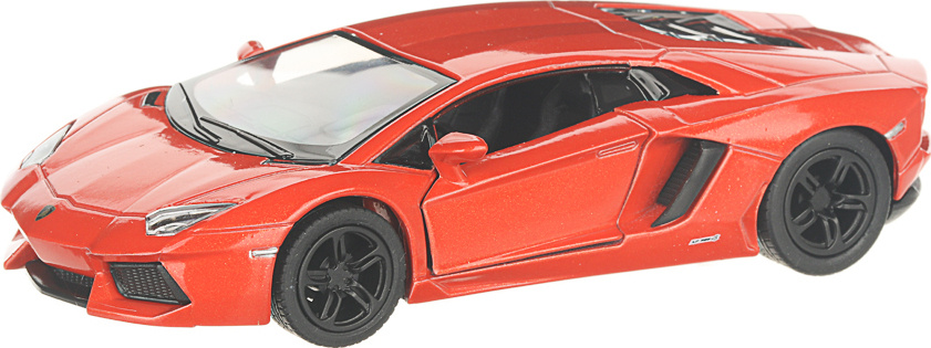 Металлическая машинка Kinsmart 1:38 «Lamborghini Aventador LP 700-4» KT5355D, инерционная / Оранжевый
