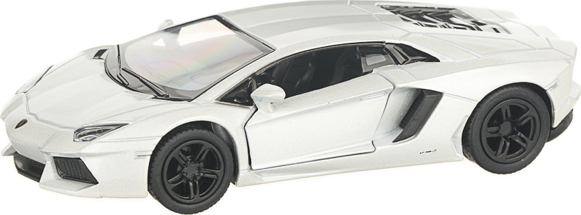 Металлическая машинка Kinsmart 1:38 «Lamborghini Aventador LP 700-4» KT5355D, инерционная / Белый