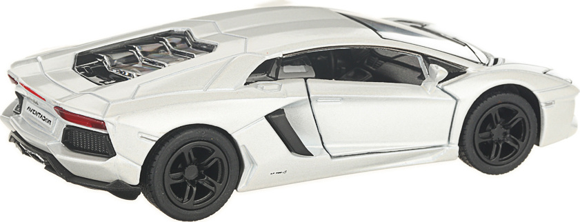 Металлическая машинка Kinsmart 1:38 «Lamborghini Aventador LP 700-4» KT5355D, инерционная / Белый