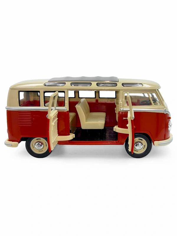 Металлическая машинка Kinsmart 1:24 «1962 Volkswagen Classical Bus» KT7005D / Красный