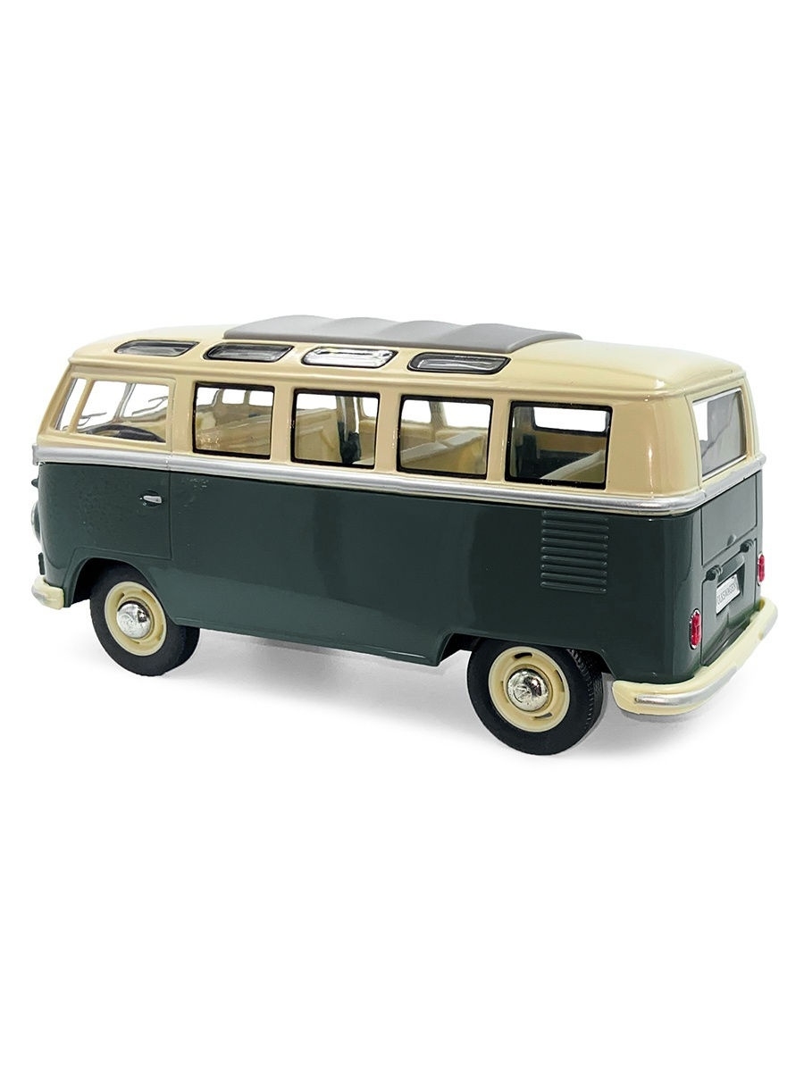 Металлическая машинка Kinsmart 1:24 «1962 Volkswagen Classical Bus» KT7005D / Зеленый