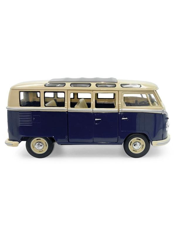 Металлическая машинка Kinsmart 1:24 «1962 Volkswagen Classical Bus» KT7005D / Синий