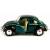 Металлическая машинка Kinsmart 1:32 «1967 Volkswagen Classical Beetle (Черное крыло)» KT5373DE инерционная / Зеленый