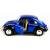 Металлическая машинка Kinsmart 1:32 «1967 Volkswagen Classical Beetle (Черное крыло)» KT5373DE инерционная / Синий