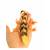 Резиновая фигурка-тянучка «Ящерица» A10-0DB 19 см. / Оранжевый