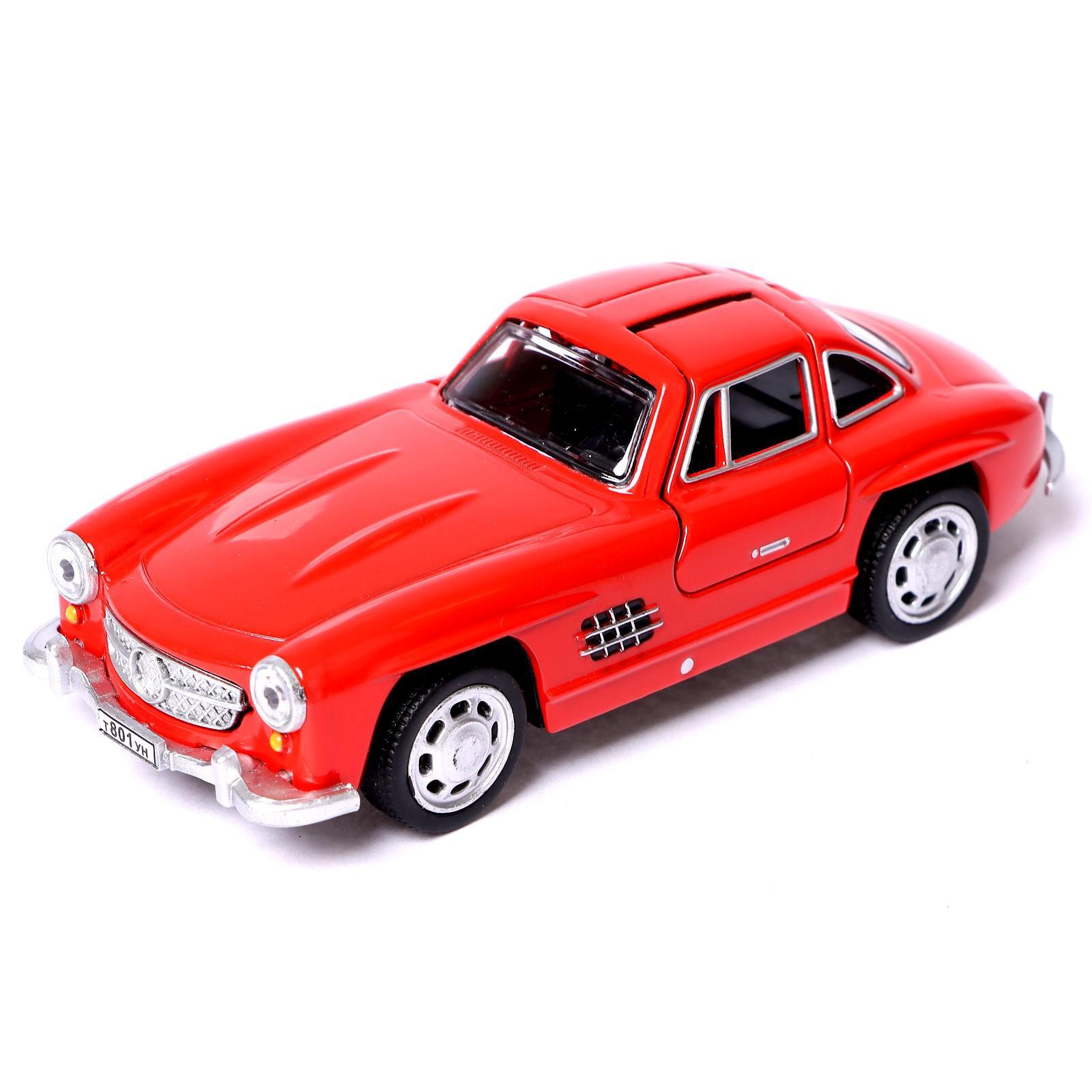 Металлическая машинка Play Smart 1:47 «Mercedes-benz SL300» 6526D, инерционная / Красный