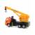 Металлическая машинка Play Smart 1:54 «Автокран Камаз Ульяновец МКТ-50» 15 см. 6510-A Автопарк, инерционный / Оранжево-желтый