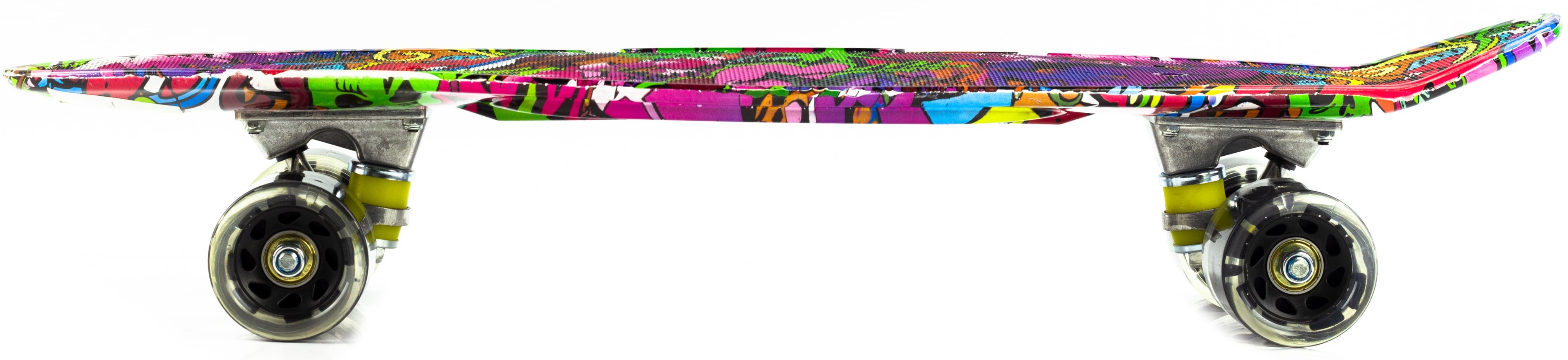 Пенни-борд со светящимися колесами, 60 см, T00258 / Микс